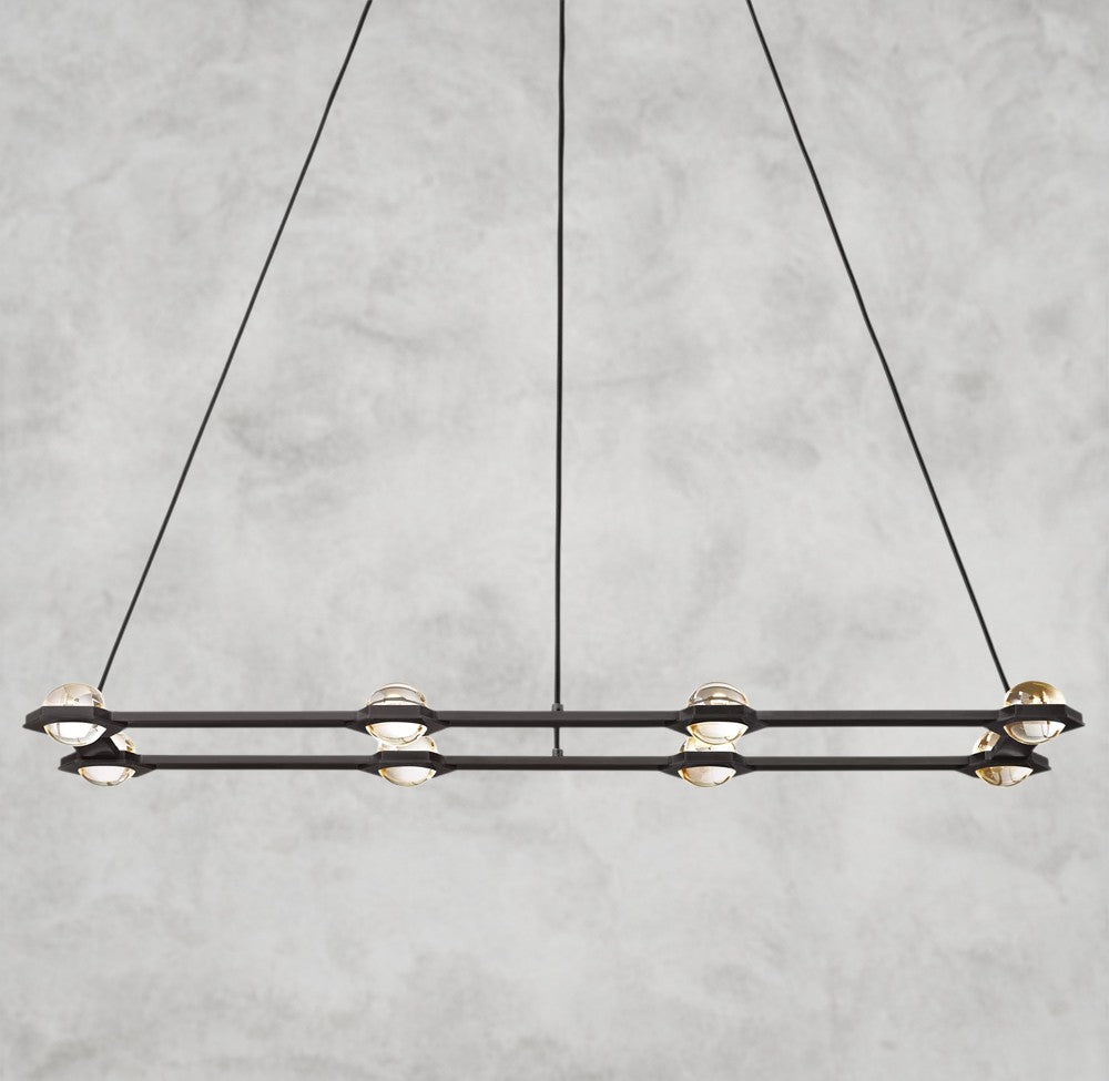 Éclatant Rectangular Chandelier 54", 72"